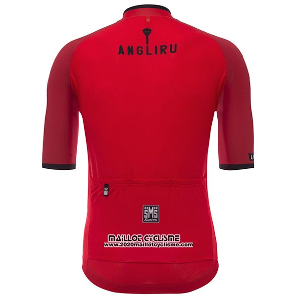 2017 Maillot Ciclismo Angliru Vuelta Espana Rouge Manches Courtes et Cuissard